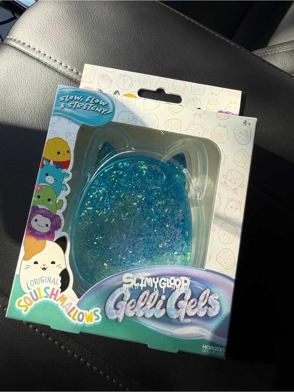 Squishmallows Gelli Gels Glittery Teal Slime